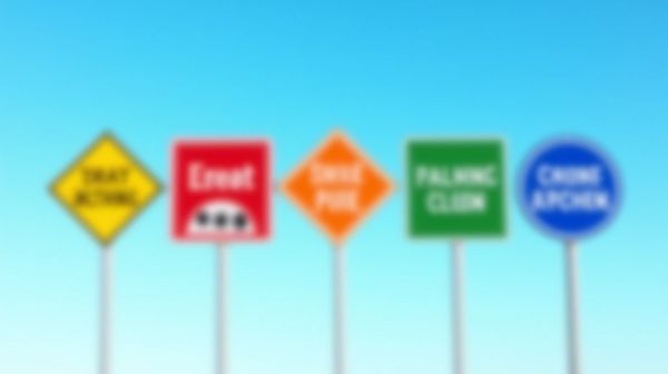 Top 5 significations des couleurs des panneaux de signalisation
